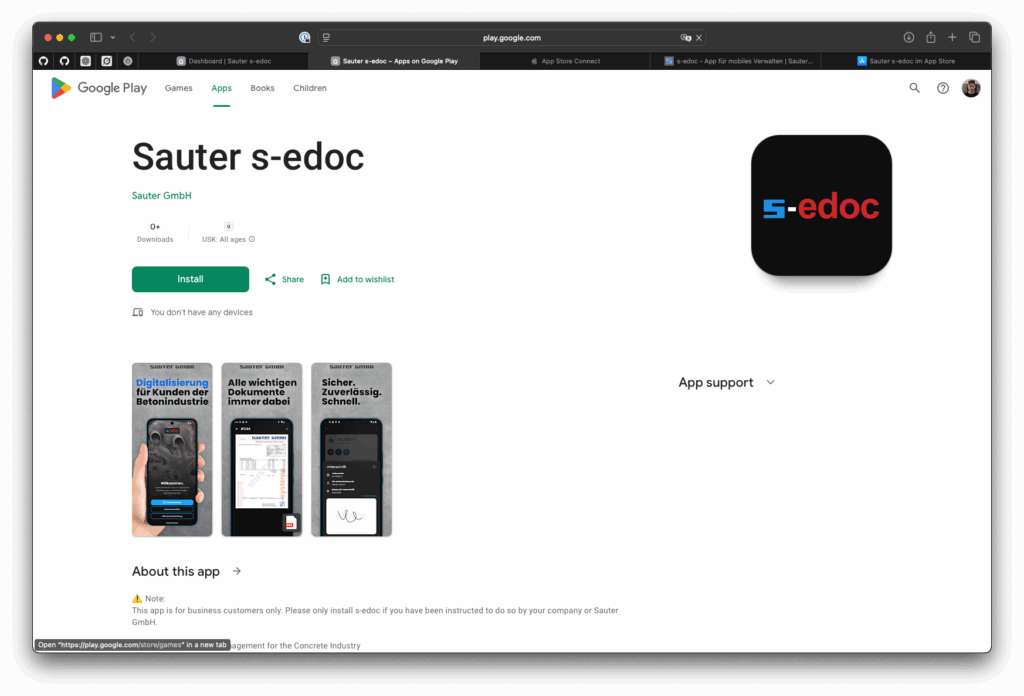 s-edoc Google Play Store