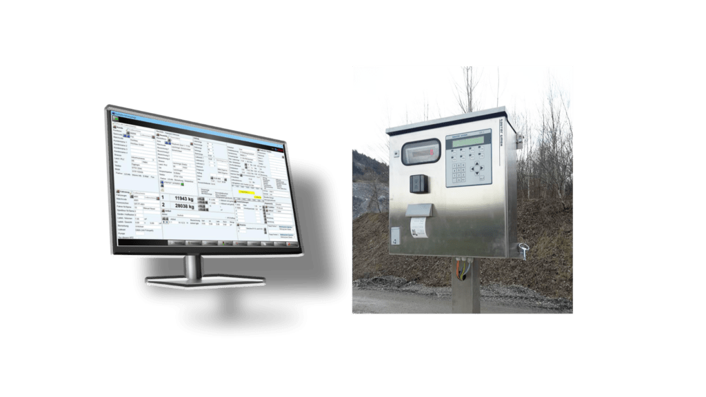 s-scale Terminal mit Monitor